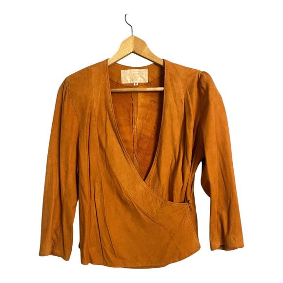 Vintage Salamander Suede Leather Outfit Jacket Pants set 80s 90s M Retro - Picture 2 of 11